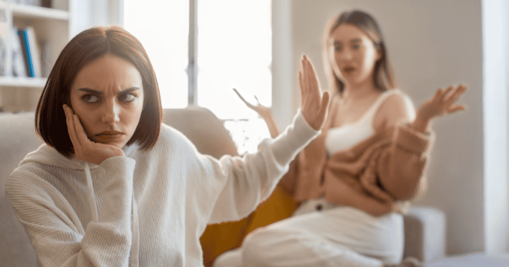 A woman shuts down a narcissist mid-argument by refusing to engage.