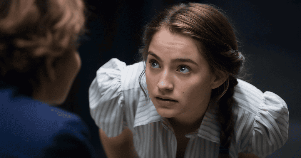 Young woman confronting someone about emotional manipulation and narcissistic supply.